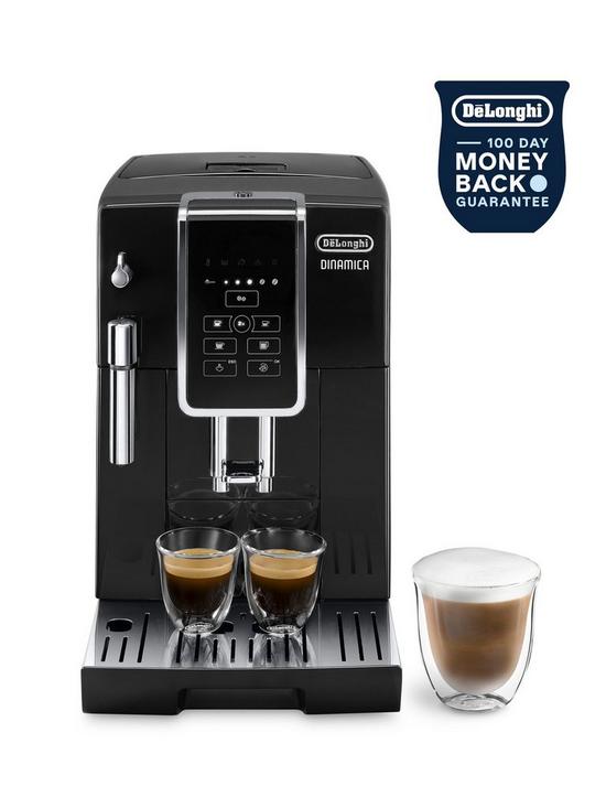 stillFront image of delonghi-dinamica-bean-to-cup-coffee-machinenbspecam35015b