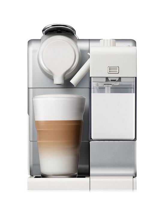 front image of nespresso-lattissima-touch-coffee-machine-with-milk-by-delonghi-en560s-silver