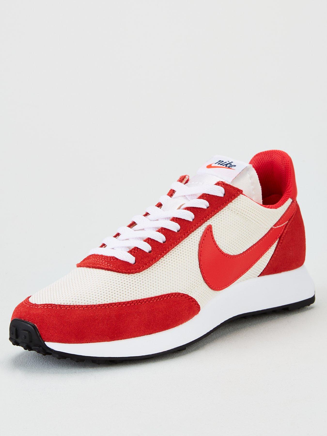 red and white nike trainers
