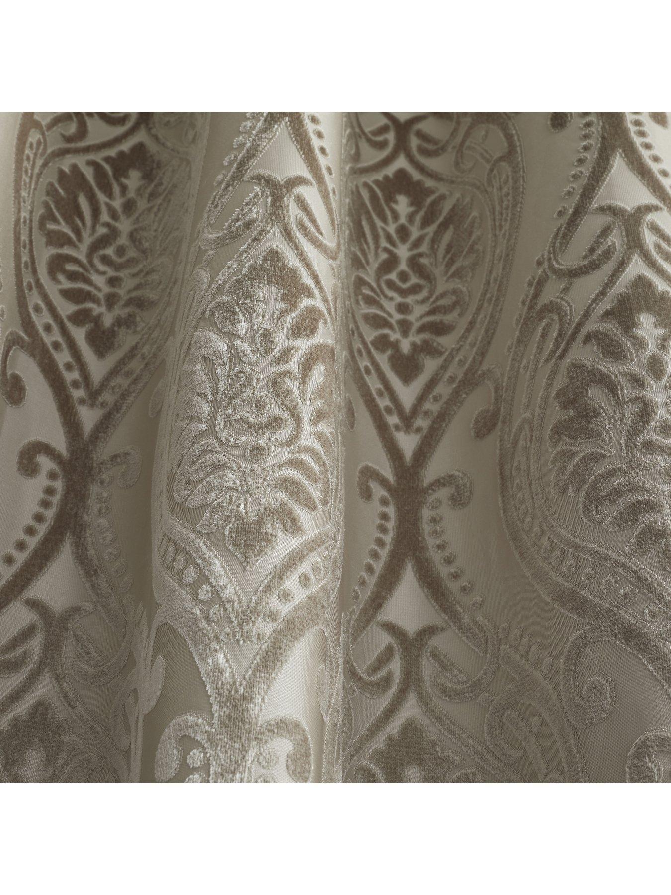 Image 2 of 5 of Curtina Chateaux Embossed Damask Eyelet Curtains