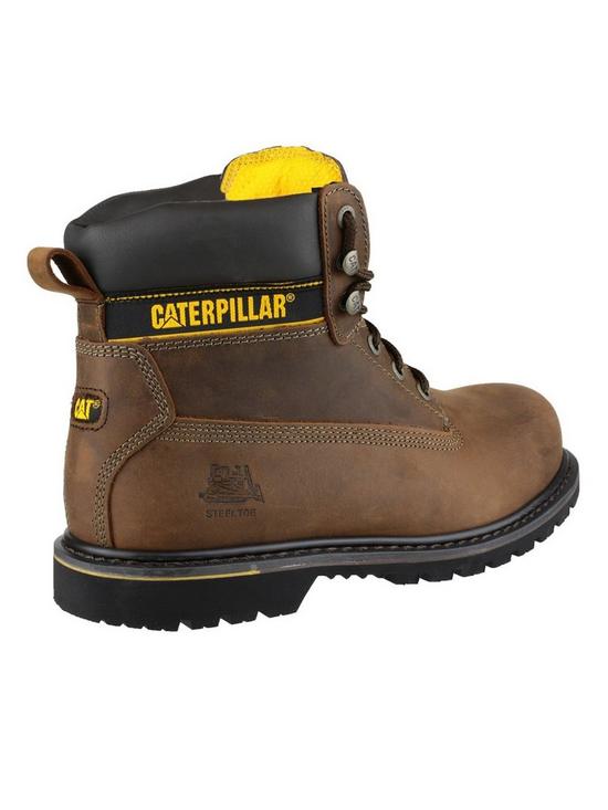 stillFront image of cat-holton-safety-boots-brown