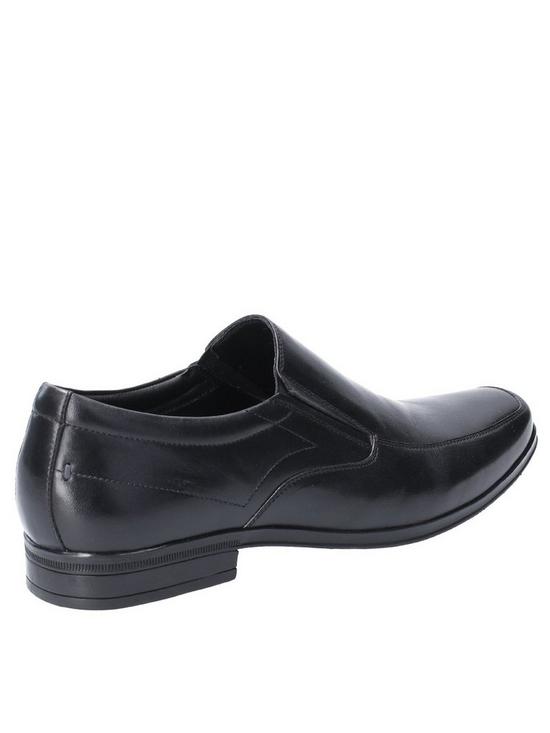 stillFront image of hush-puppies-billy-slip-on-leather-shoes-black
