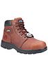  image of skechers-workshire-leather-safety-boots-brown