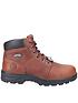  image of skechers-workshire-leather-safety-boots-brown