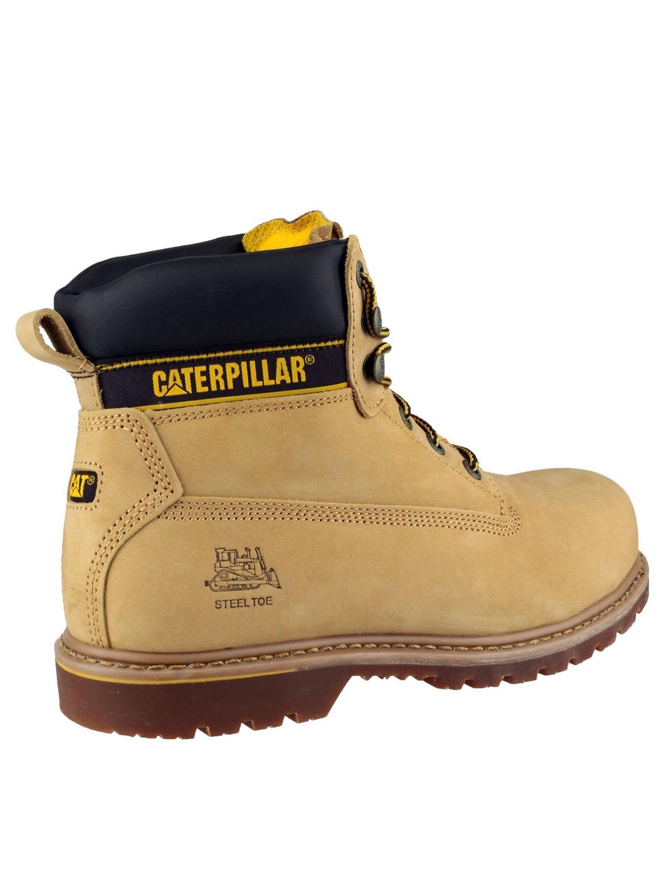 CAT Holton Safety Boots Honey