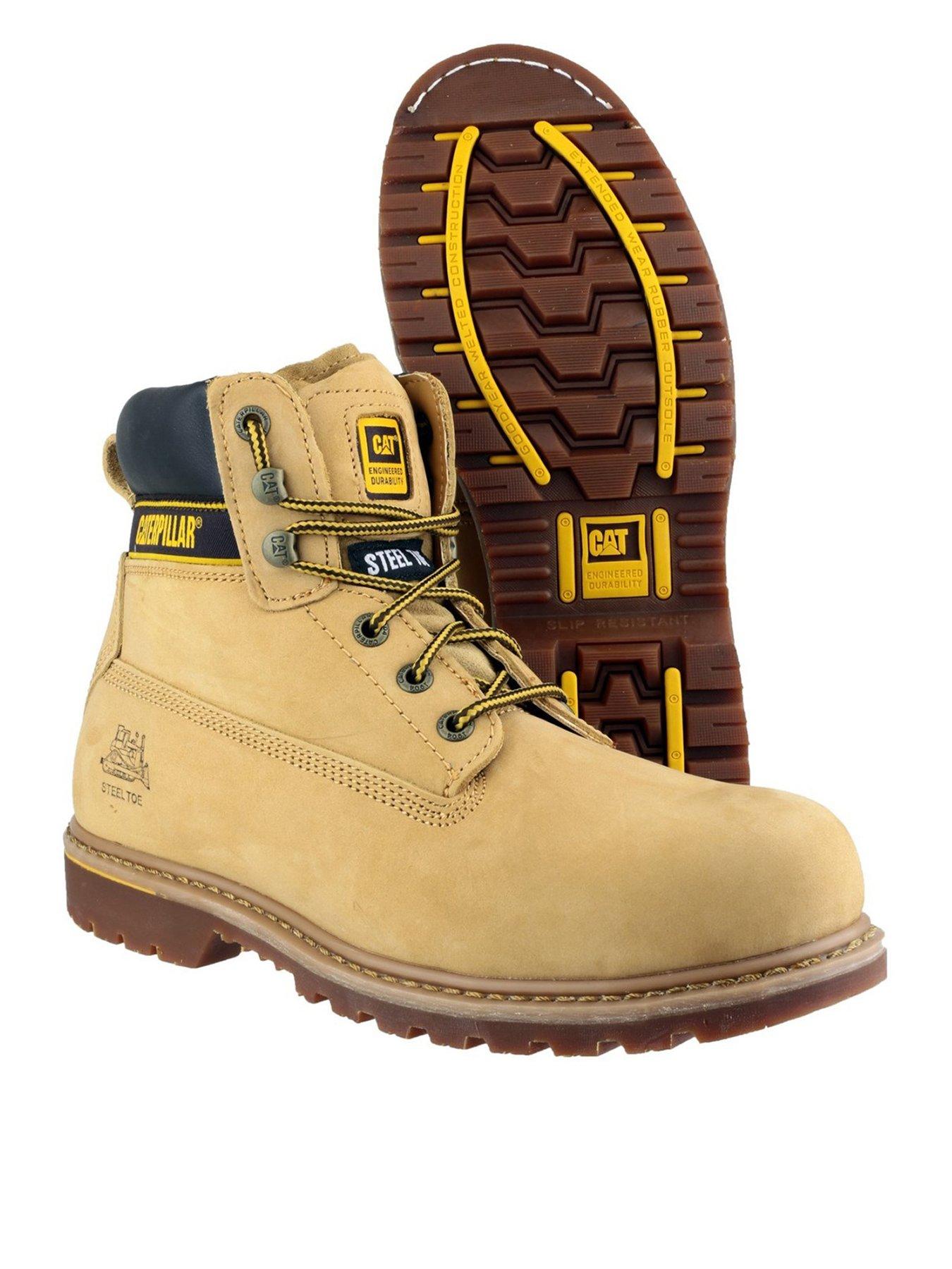  image of cat-holton-safety-boots-honey