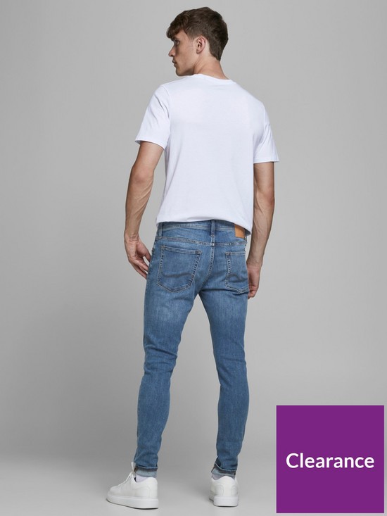 stillFront image of jack-jones-tom-organic-skinny-fit-jeans-blue-denim
