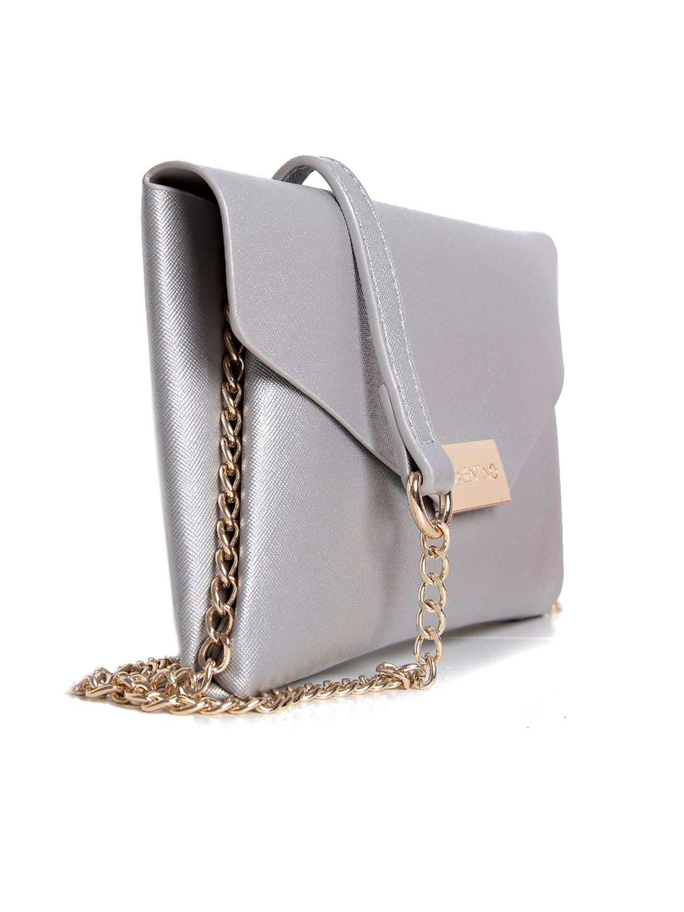 valentino silver clutch bag