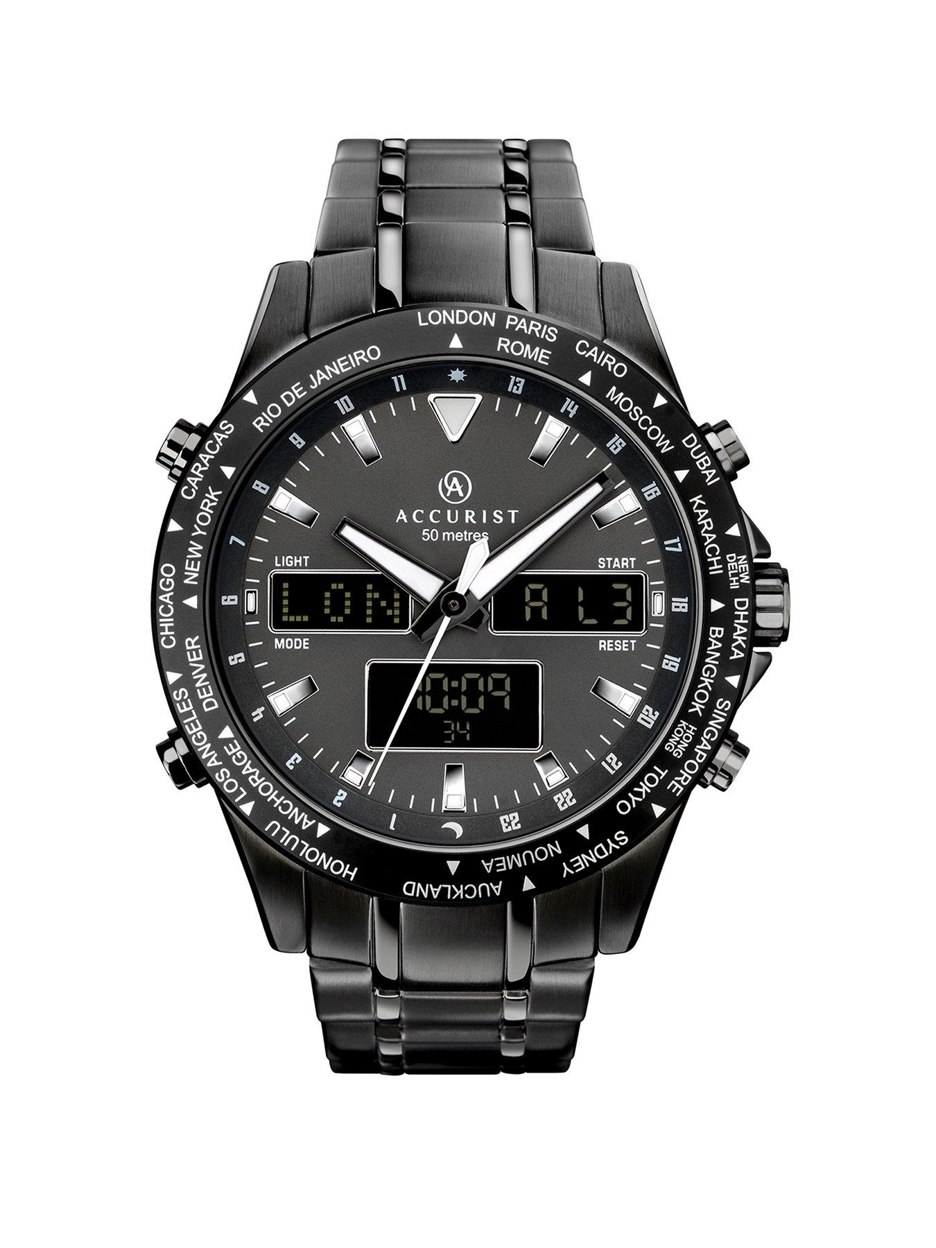 accurist world timer watch