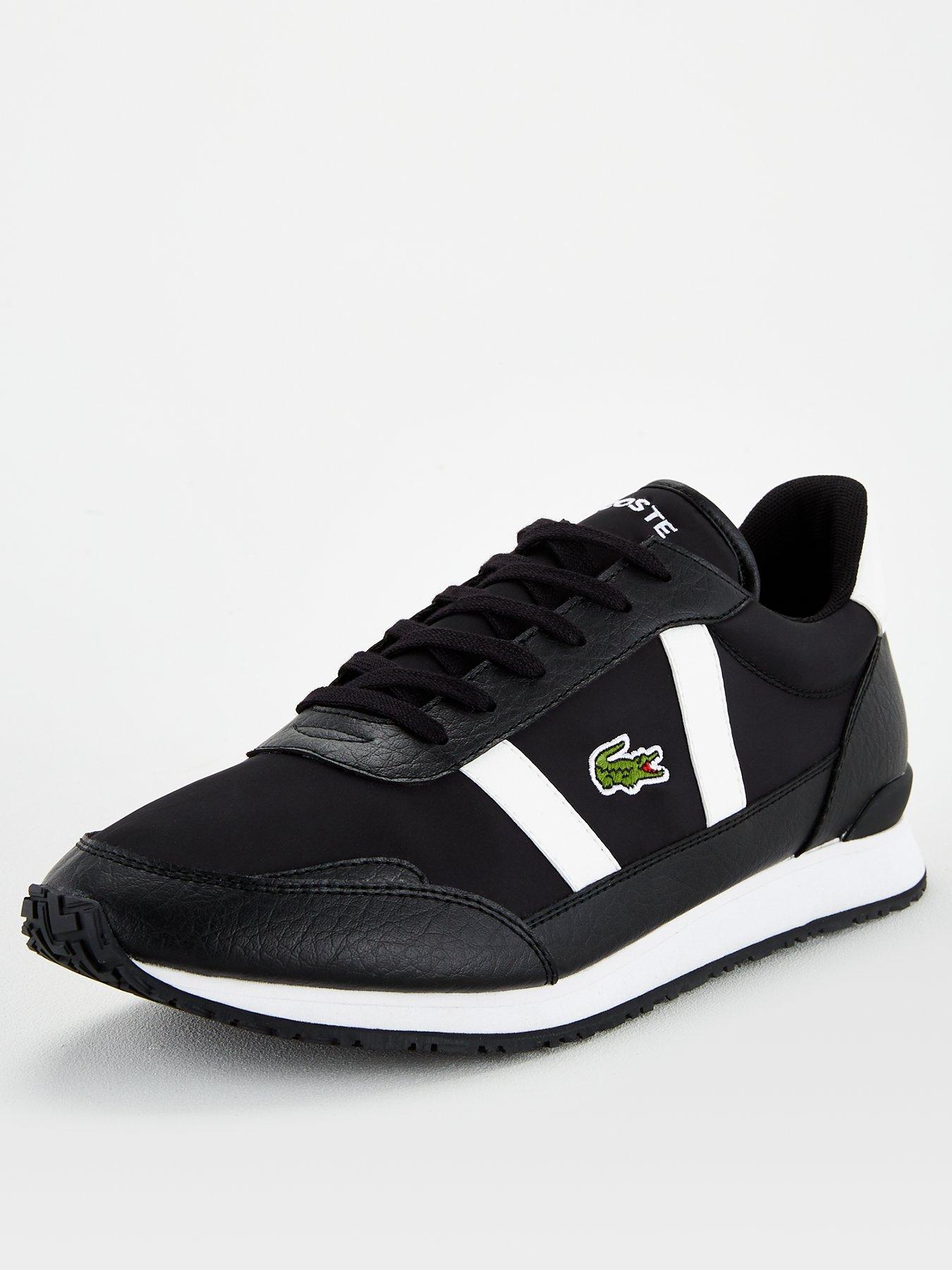 black lacoste trainers size 6