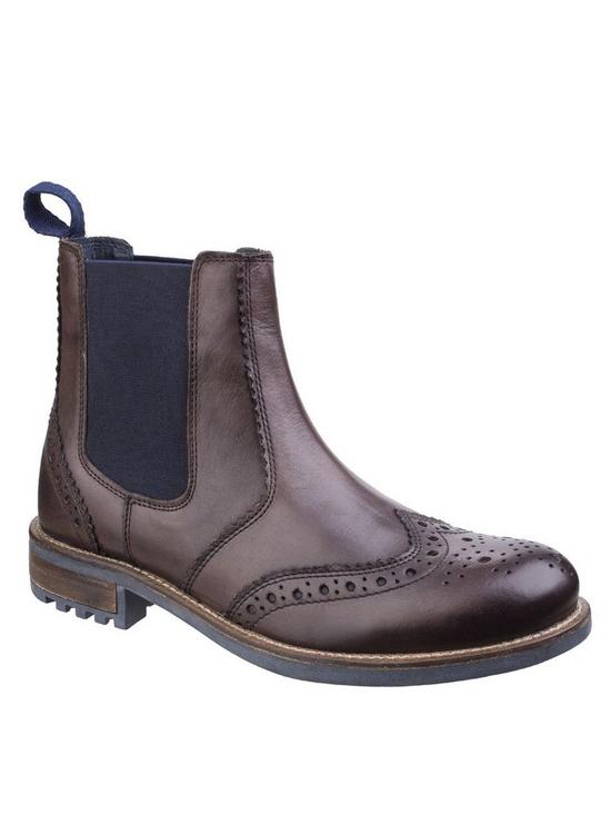 front image of cotswold-cirencester-leather-brogue-boots-brown