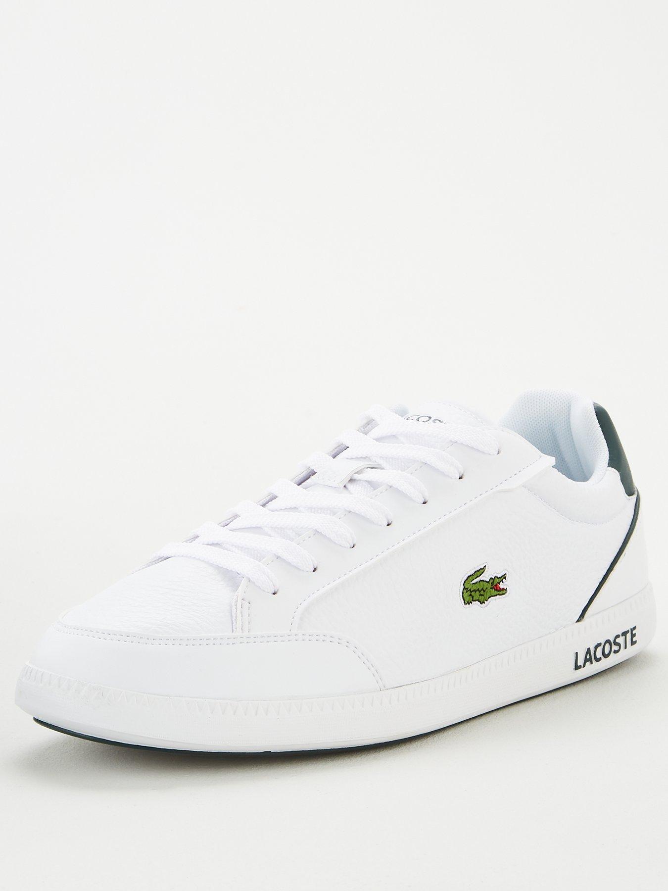 black lacoste plimsolls