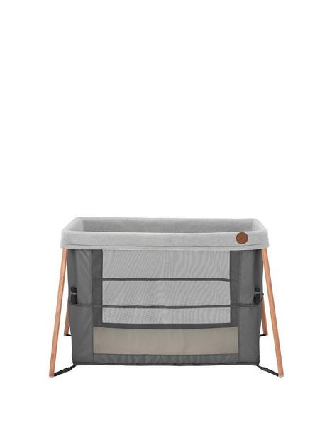 maxi-cosi-iris-2-in-1-compact-and-lightweight-travel-cot-essential-graphite