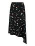  image of pour-moi-slinky-jersey-asymmetric-midi-skirt-black-floral