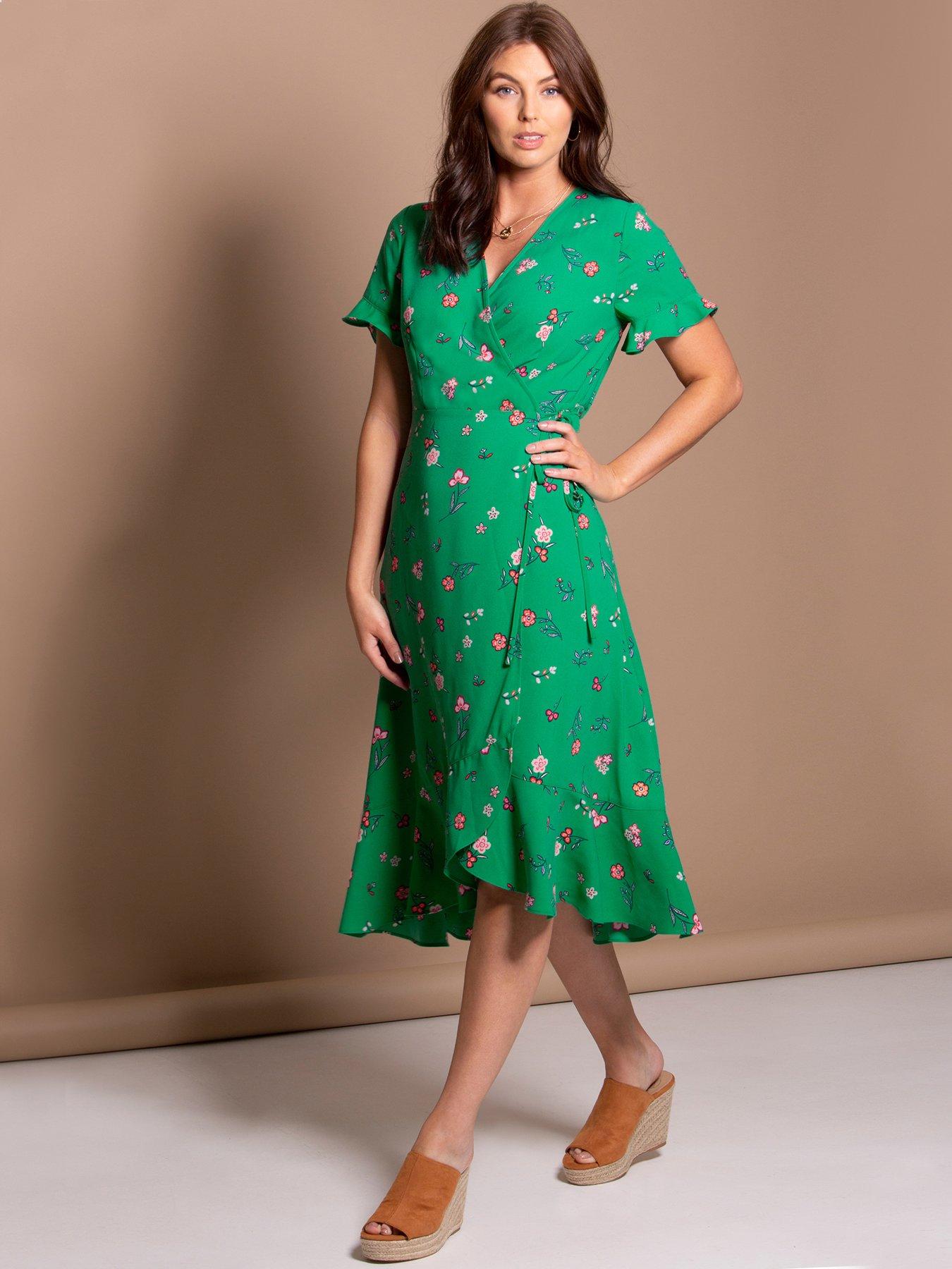 littlewoods green dress