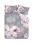  image of catherine-lansfield-dramatic-floral-duvet-cover-set-grey-pink