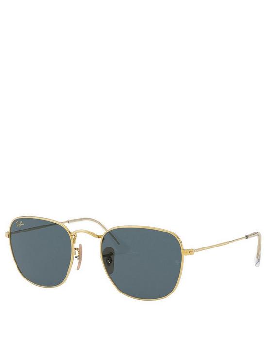 front image of ray-ban-0rb3857-frank-sunglasses-gold