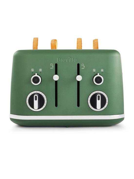 stillFront image of breville-lustra-matt-forest-green-4-slice-toaster