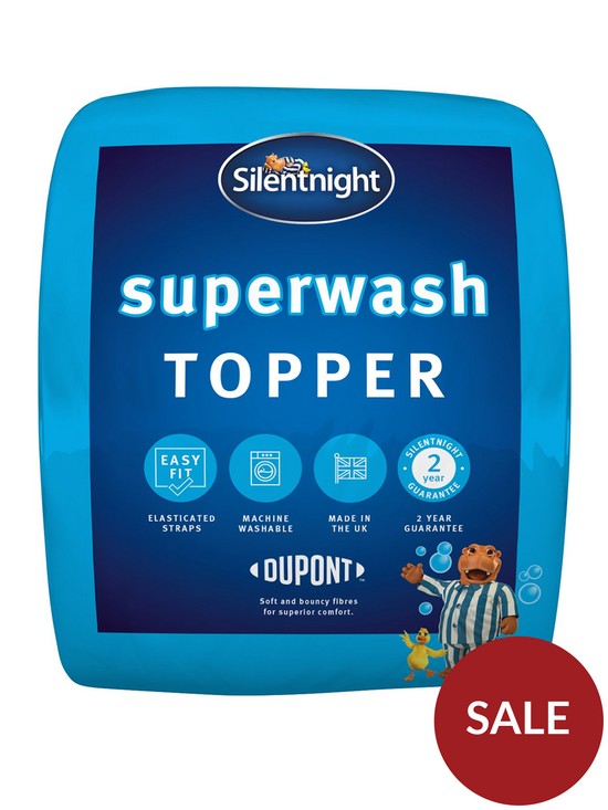 front image of silentnight-superwash-mattress-topper