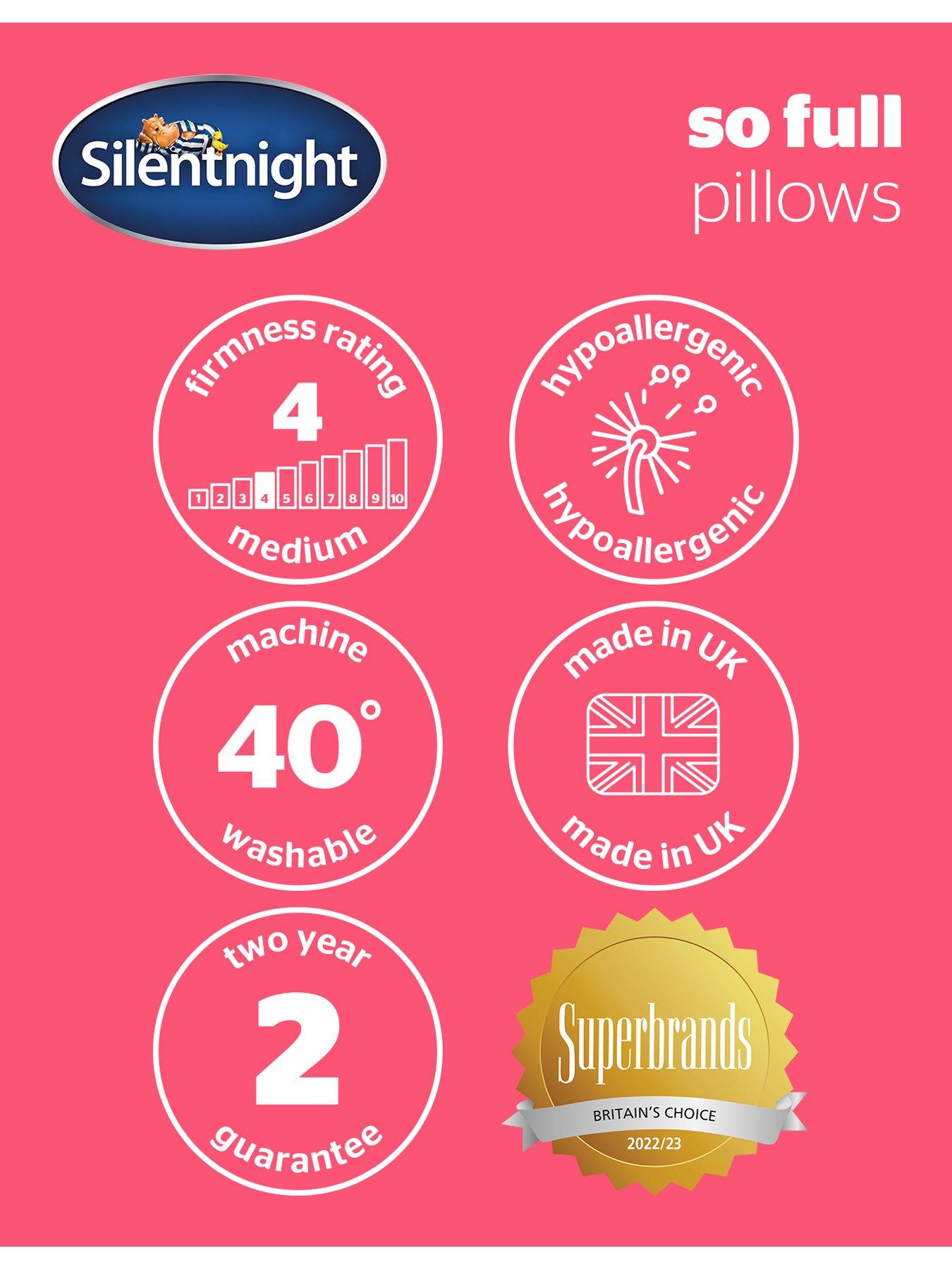 Image 7 of 7 of Silentnight So Full Pillow Pack &nbsp;Set of 2 with 2 extra completely FREE! - White