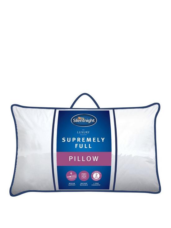 front image of silentnight-the-luxury-collection-supremely-full-pillow-white