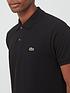  image of lacoste-plain-polo-with-croc-black