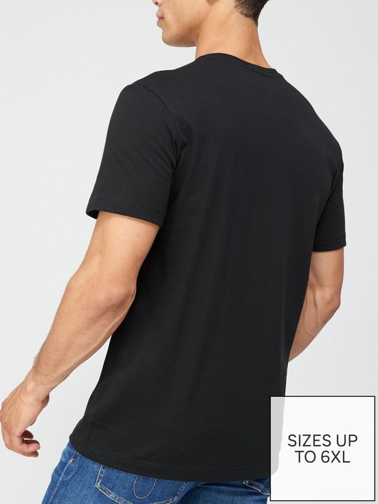 stillFront image of lacoste-cotton-small-logo-t-shirt-black
