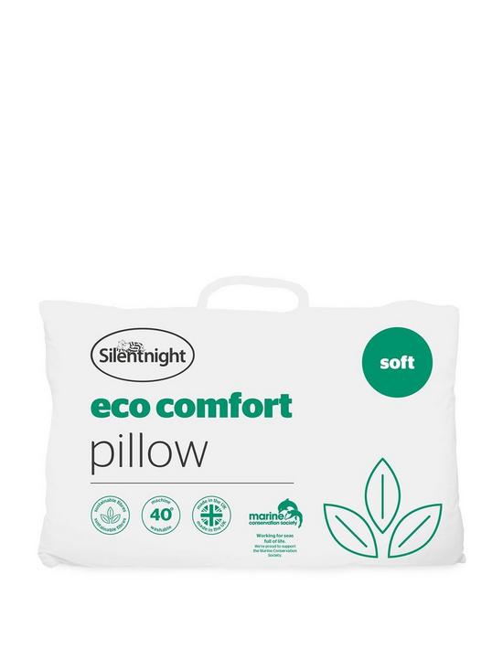 front image of silentnight-eco-comfort-pillow-soft-white