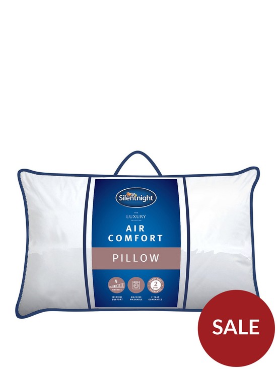 front image of silentnight-luxury-air-comfort-pillow