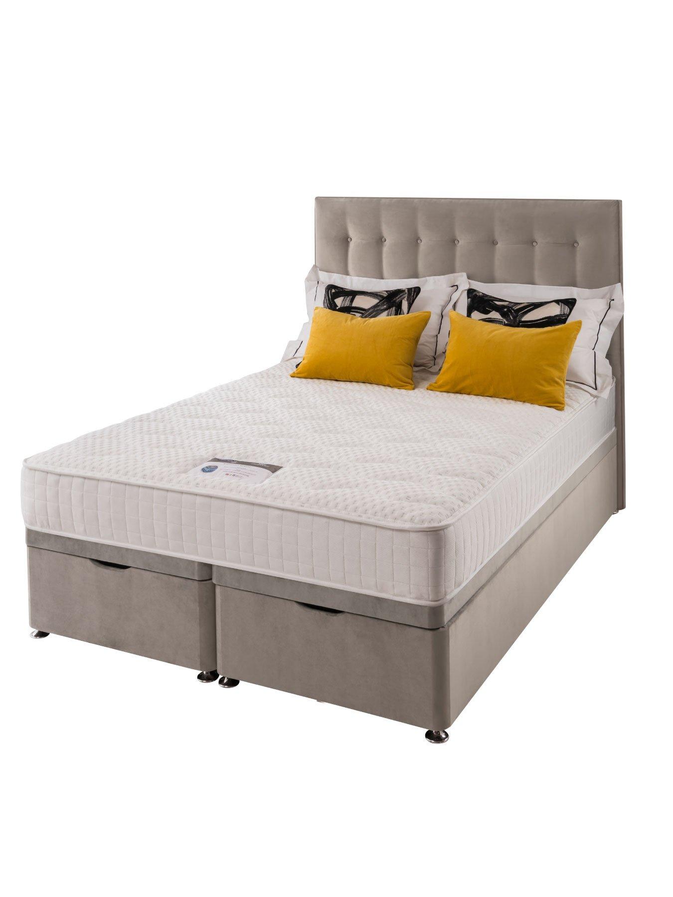 Silentnight 1000 Pocket Memory Pillowtop Ottoman Bed with Headboard - Medium