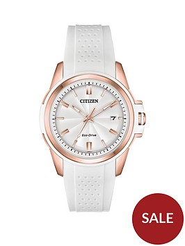 citizen-eco-drive-white-and-rose-gold-date-dial-white-silicone-strap-ladies-watch