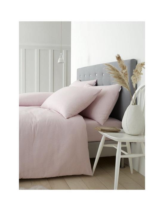 front image of catherine-lansfield-soft-brushed-cotton-145gsm-single-duvet-cover-set-pink