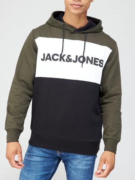 jack-jones-colour-block-logo-hoodie-green
