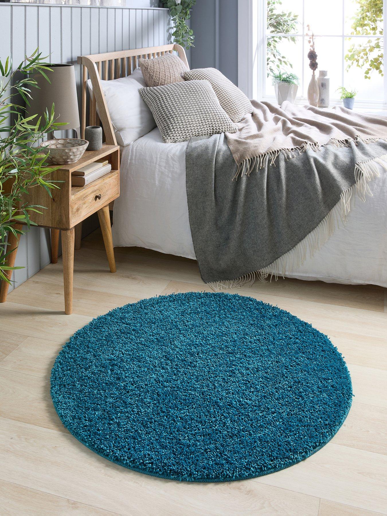 undefined Washable Shaggy Circle Rug