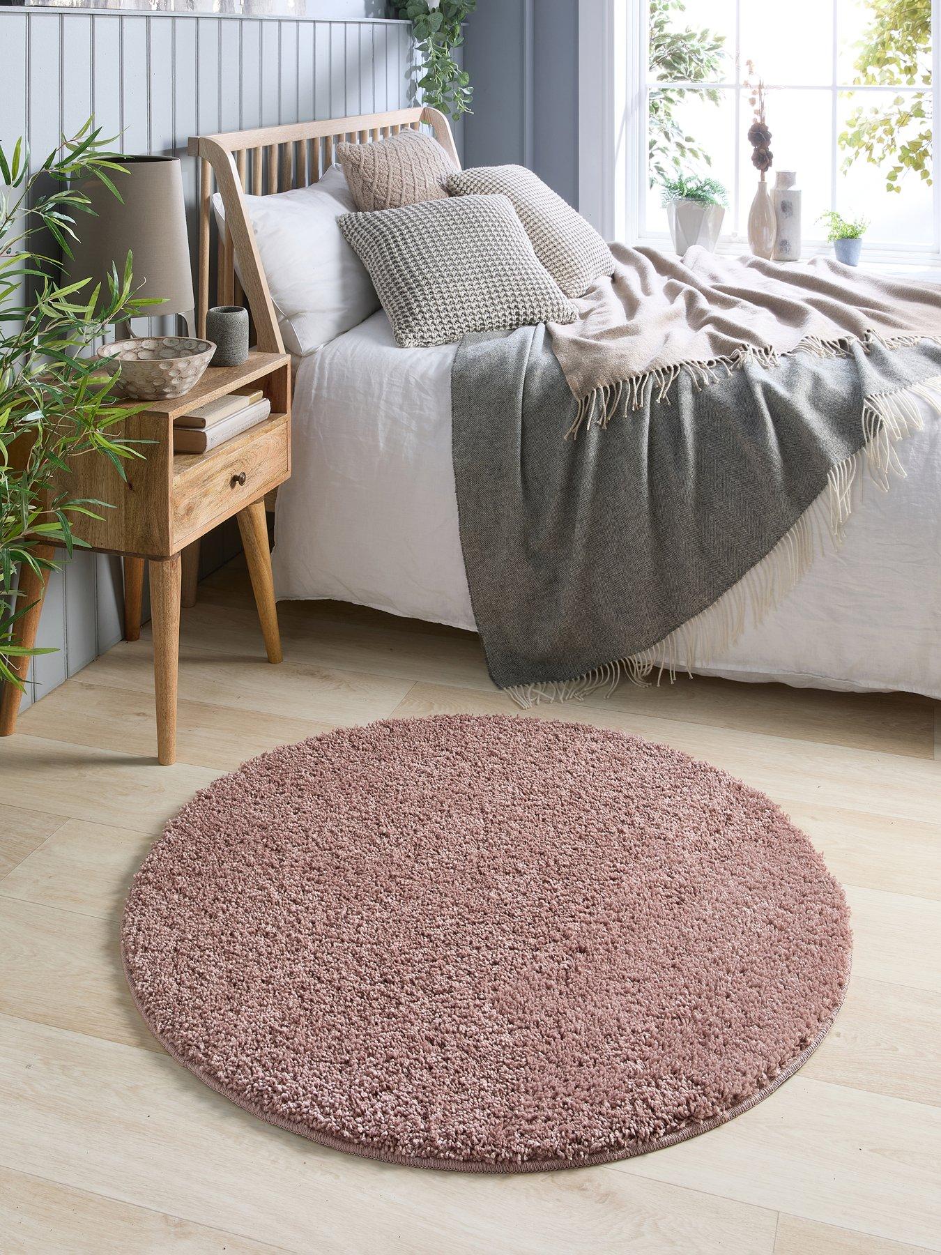 undefined Washable Shaggy Circle Rug