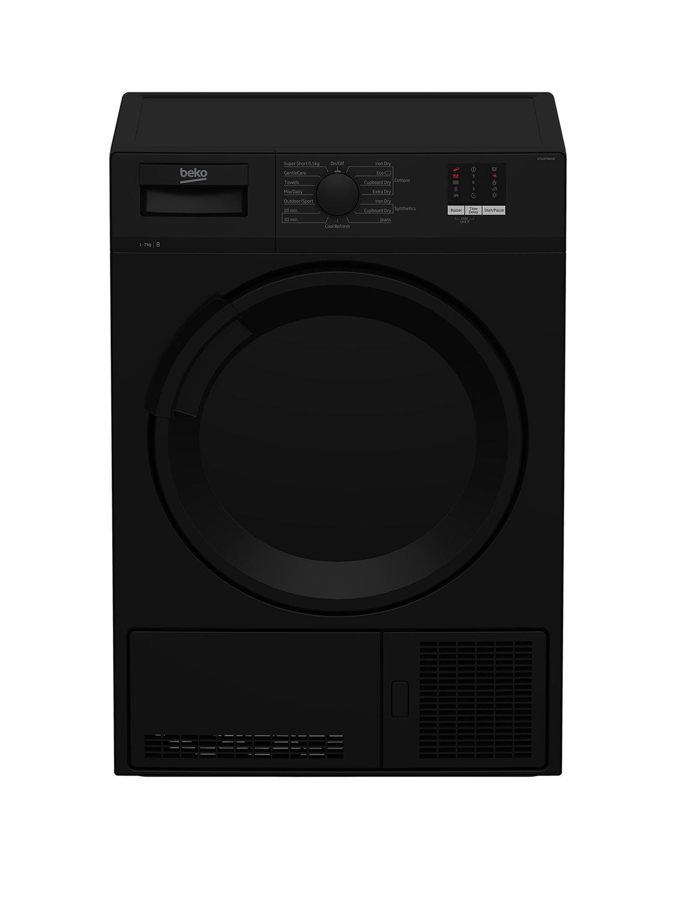 Beko DTLCE70051B 7kg Load, Full Size Condenser Sensor Dryer Black