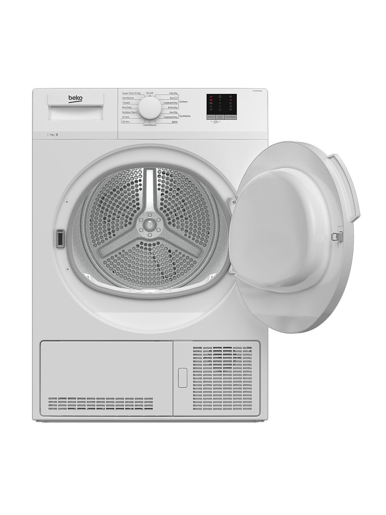  image of beko-dtlce70051w-7kg-load-full-size-condenser-sensor-dryer-white