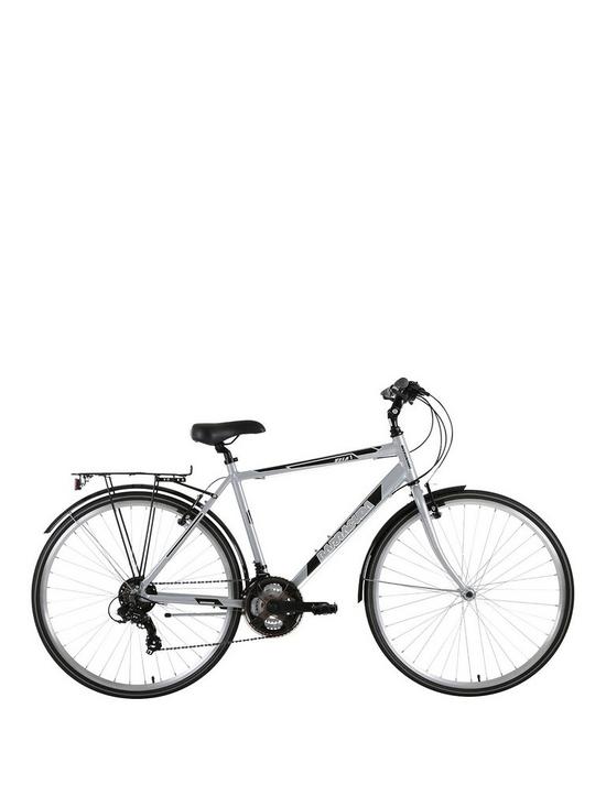 front image of barracuda-vela-2-gents-fully-equipped-alloy-hybrid-rigid-fork-21-speed