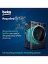  image of beko-wtl84111w-8kg-loadnbsp1400-spin-recycledtubtrade-washing-machine--nbspwhite