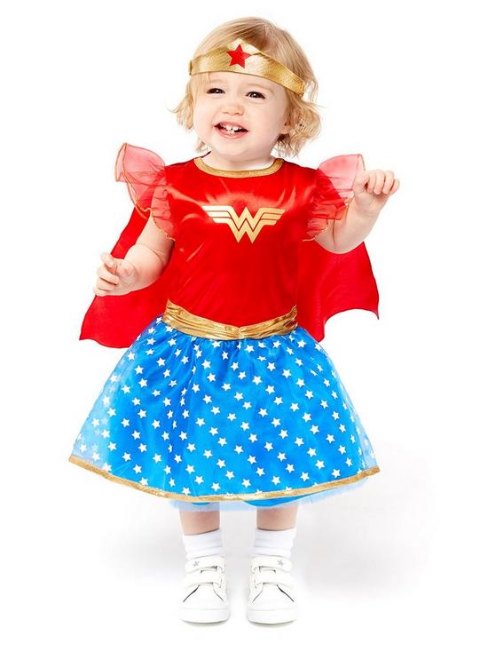 front image of wonder-woman-toddler-costume