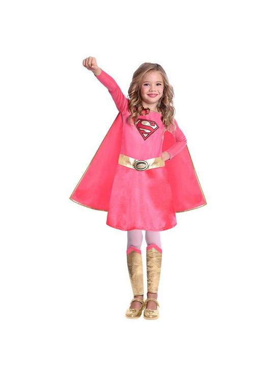 back image of superman-pink-supergirl-costume