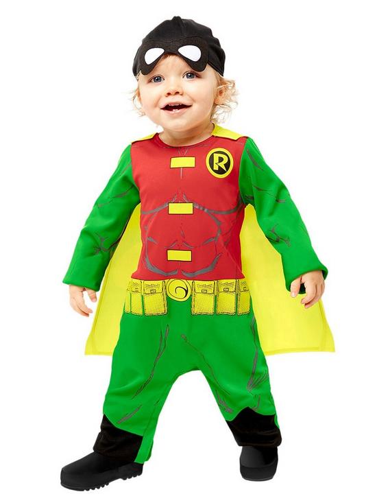 front image of batman-robin-toddler-costume