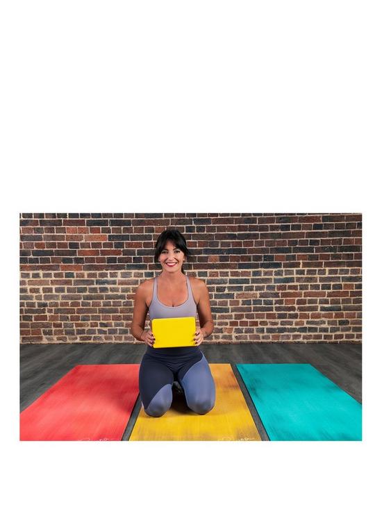 front image of davina-mccall-yoga-mat-and-block-setnbsp