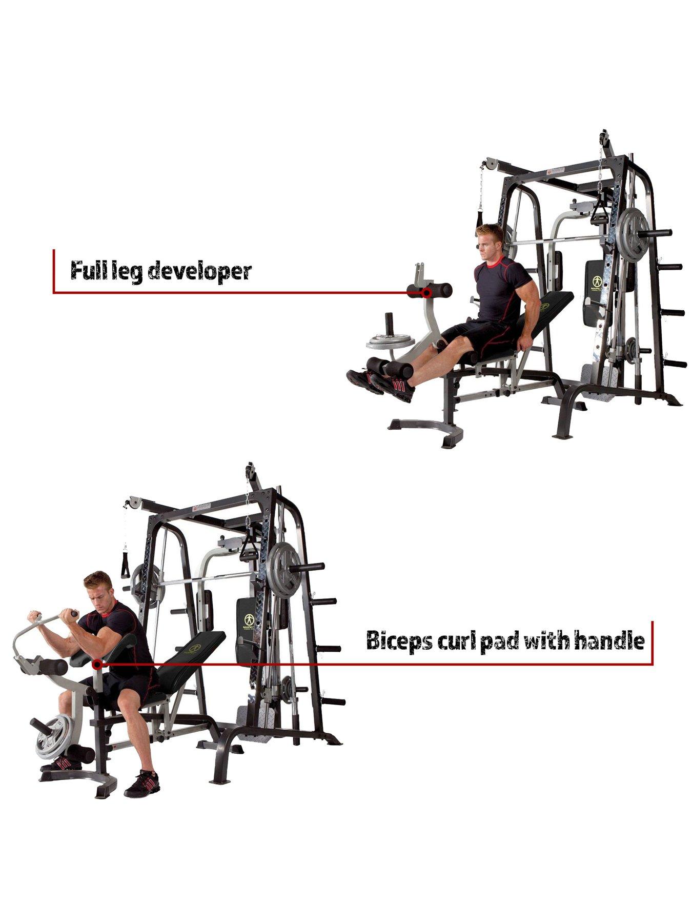 Marcy md9010g deluxe smith machine home multi outlet gym