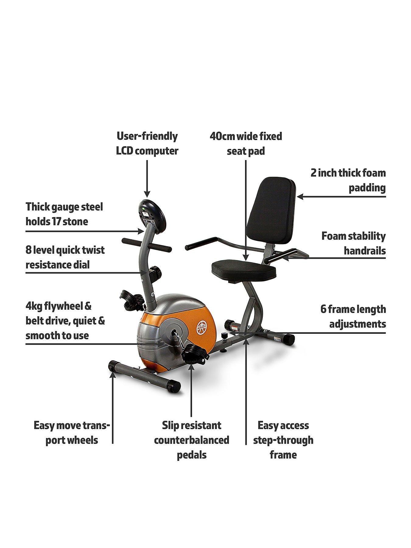 Marcy Start ME709 Recumbent Exercise Bike littlewoods