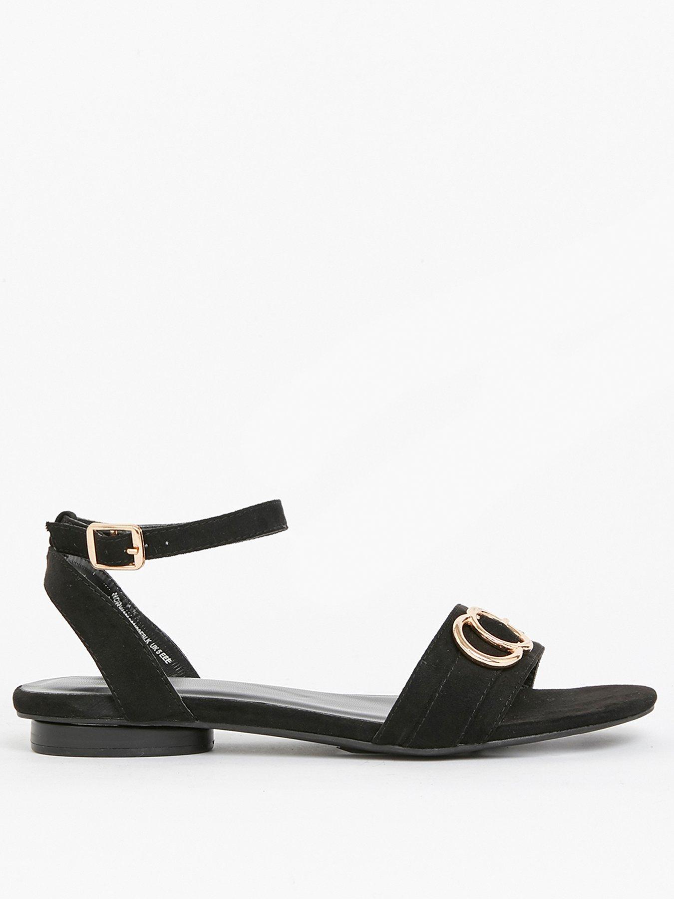 evans wide fit sandals
