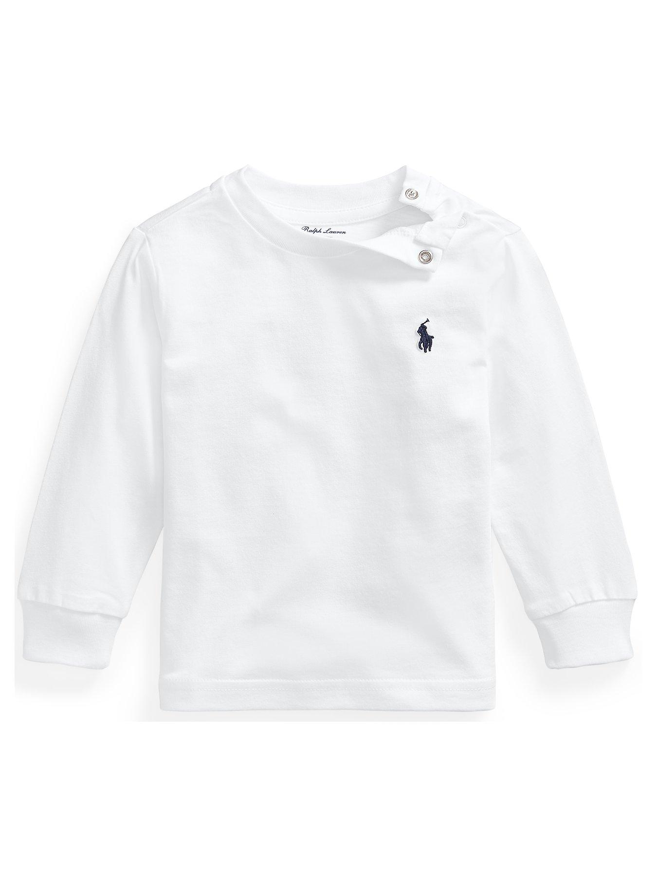 baby boy white ralph lauren shirt