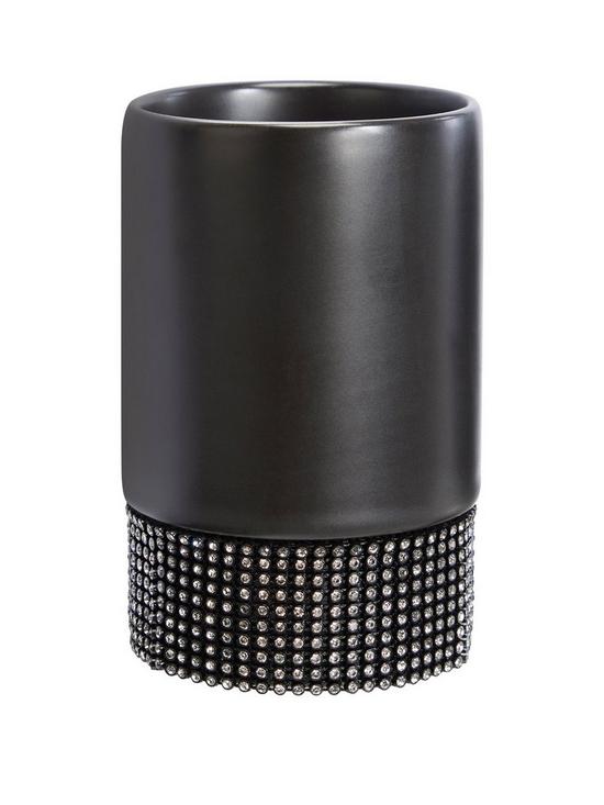 front image of lloyd-pascal-sparkle-tumbler-in-black