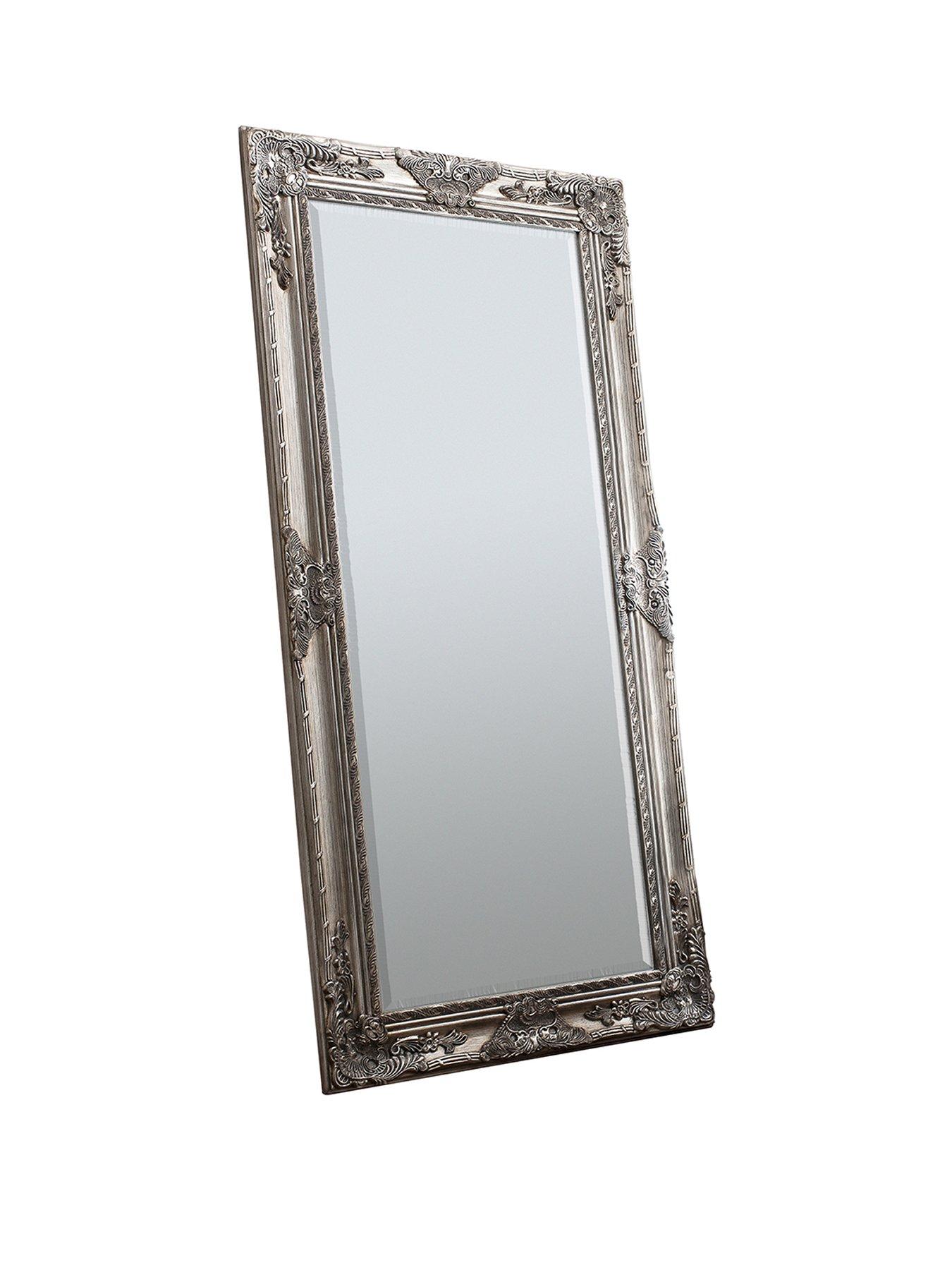 Gallery Direct Hampshire Silver Leaner Full Length Mirror