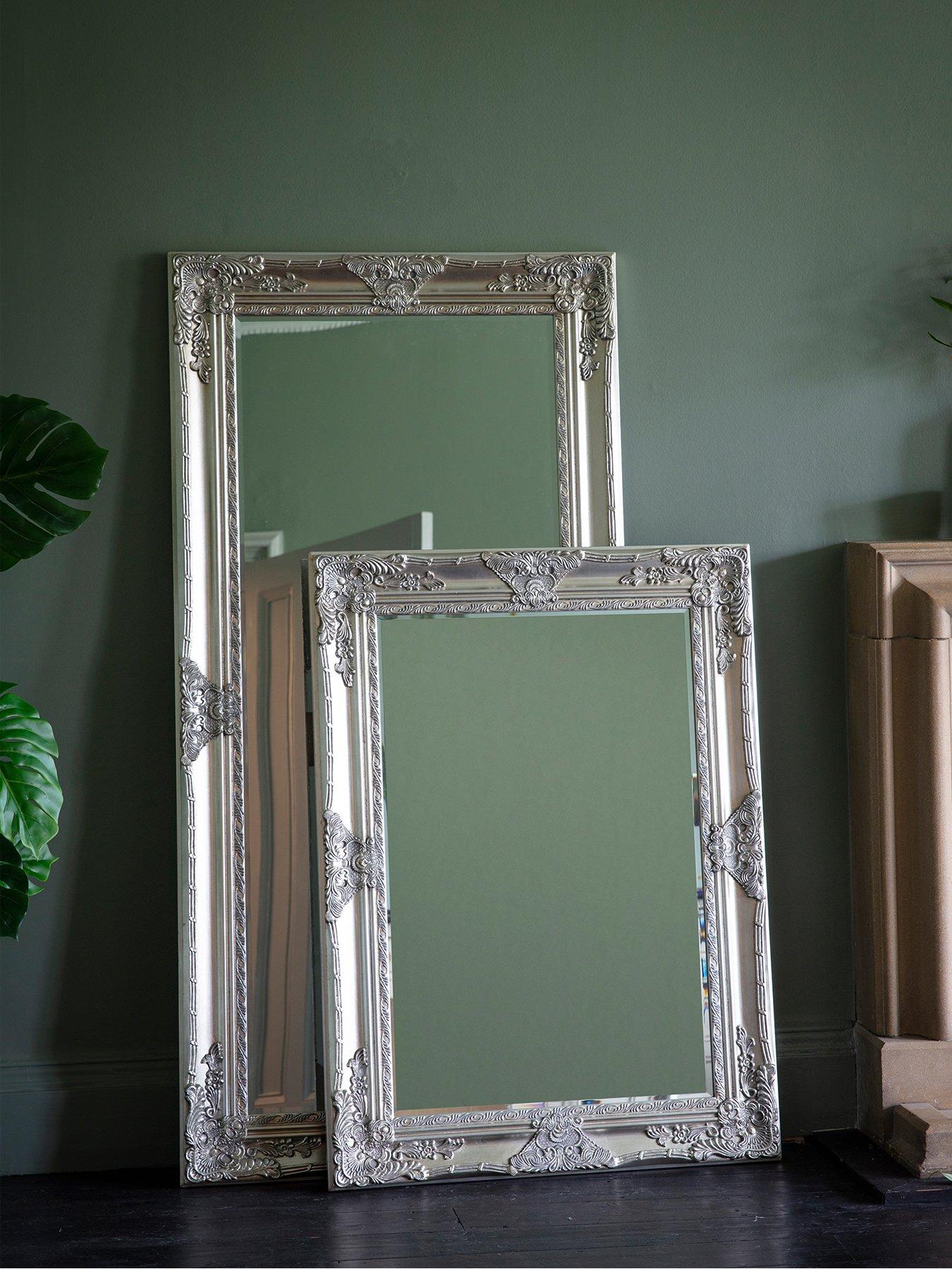  image of gallery-direct-hampshire-silver-leaner-full-length-mirror